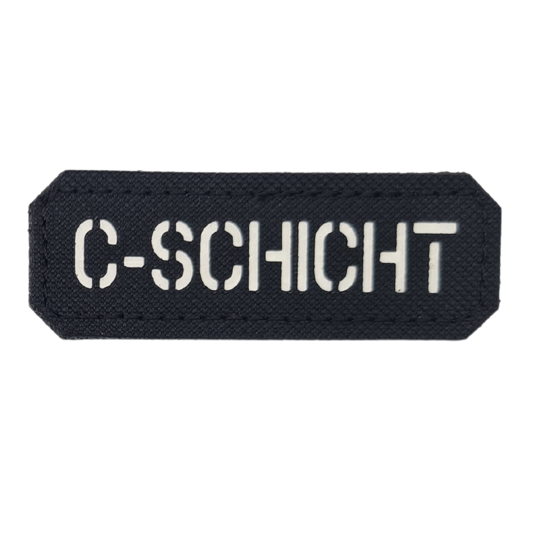 Schicht A-E Lasercut "Glow in the Dark" Textil Patches