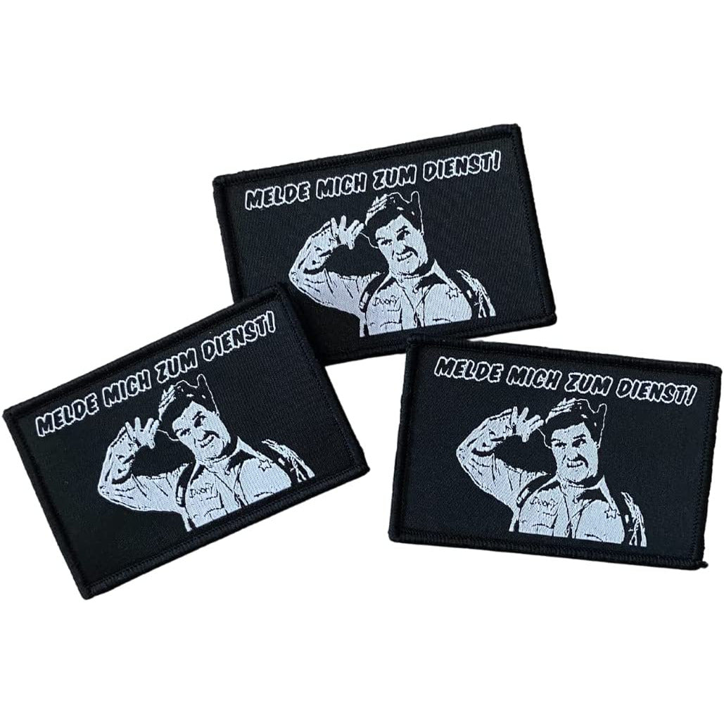Melde mich zum Dienst "Officer Doofy" Textil Patch