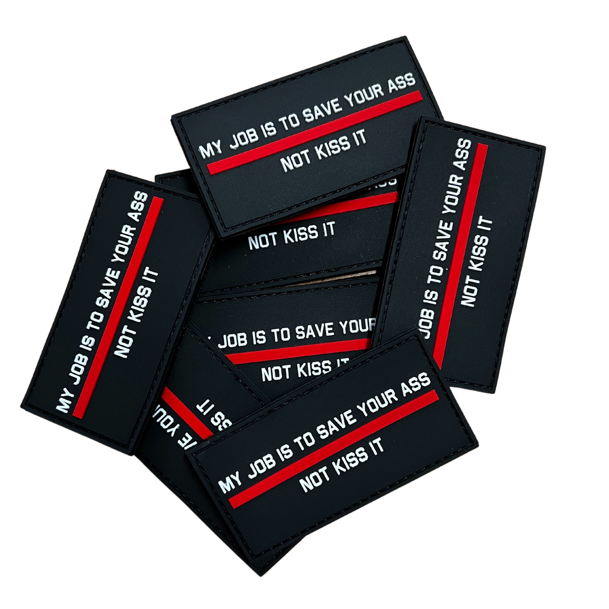 MY JOB IS TO SAVE YOUR ASS Red Edition PVC-Patch