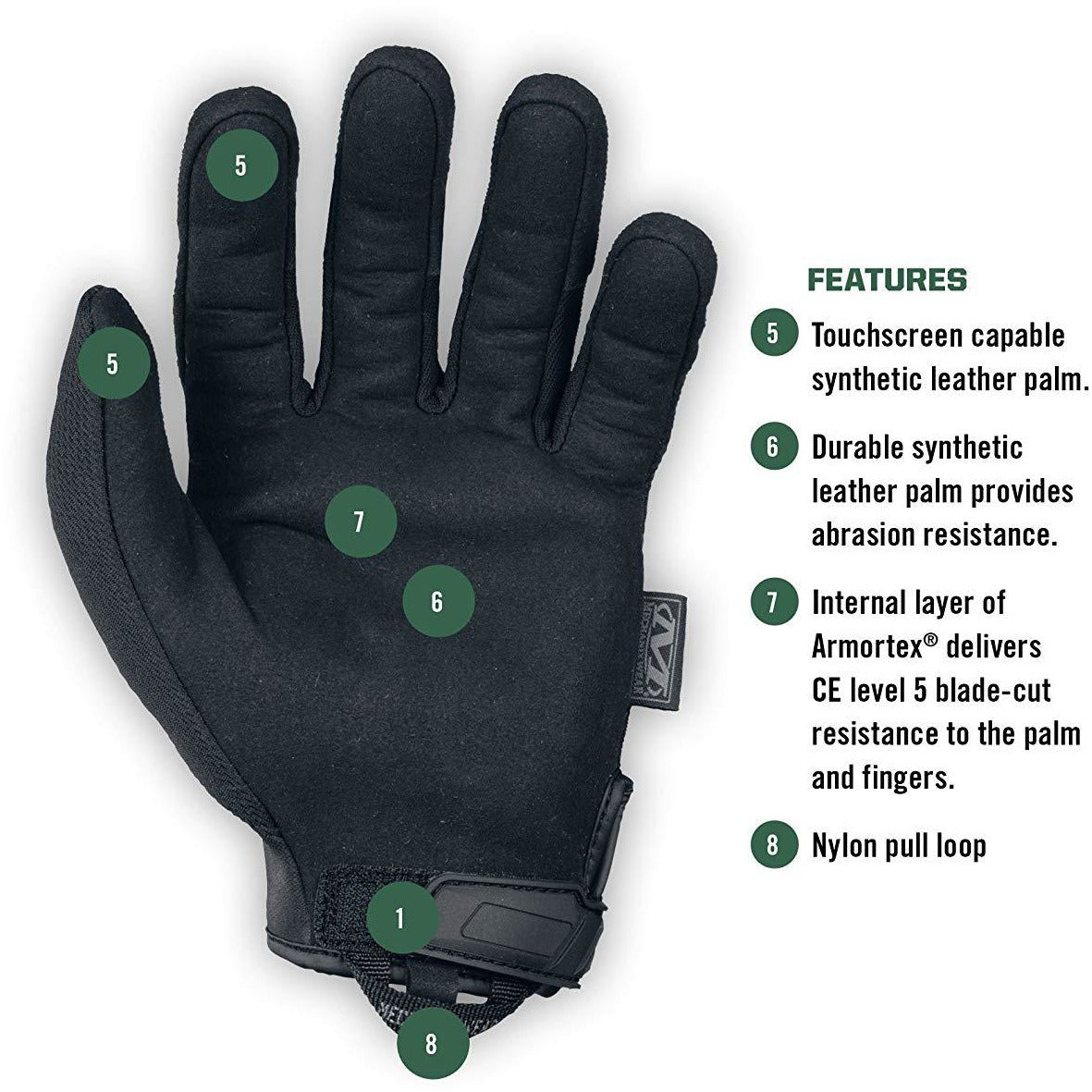 Mechanix Wear Tactical Pursuit D5 Schnittschutz-Handschuh - Polizeimemesshop