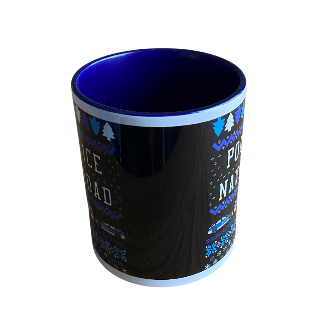 Police Navidad Tasse