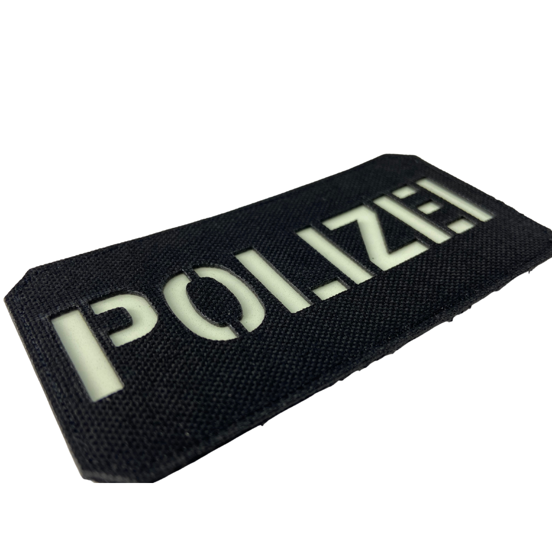 Polizei Lasercut Patch Fluor