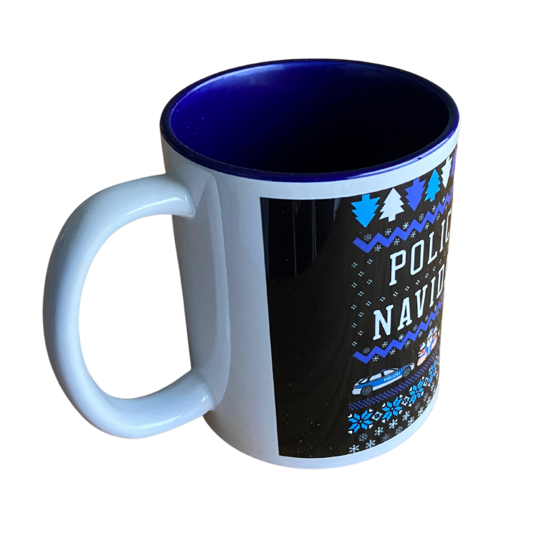 Police Navidad Tasse