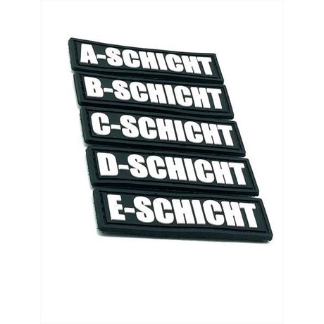 Schicht A-E "Glow in the Dark" Rubberpatch - Polizeimemesshop