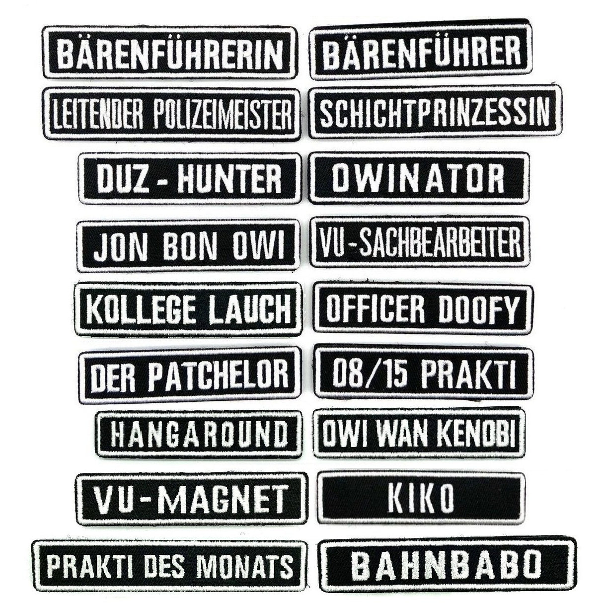 Namensschilder 2.0 Textilpatches