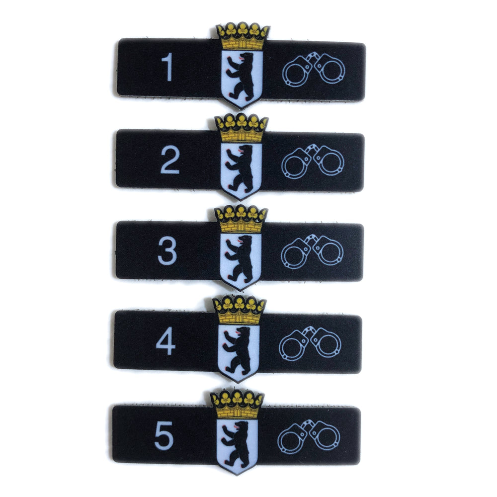 Bundesland Dienstgruppenpatches 1-5