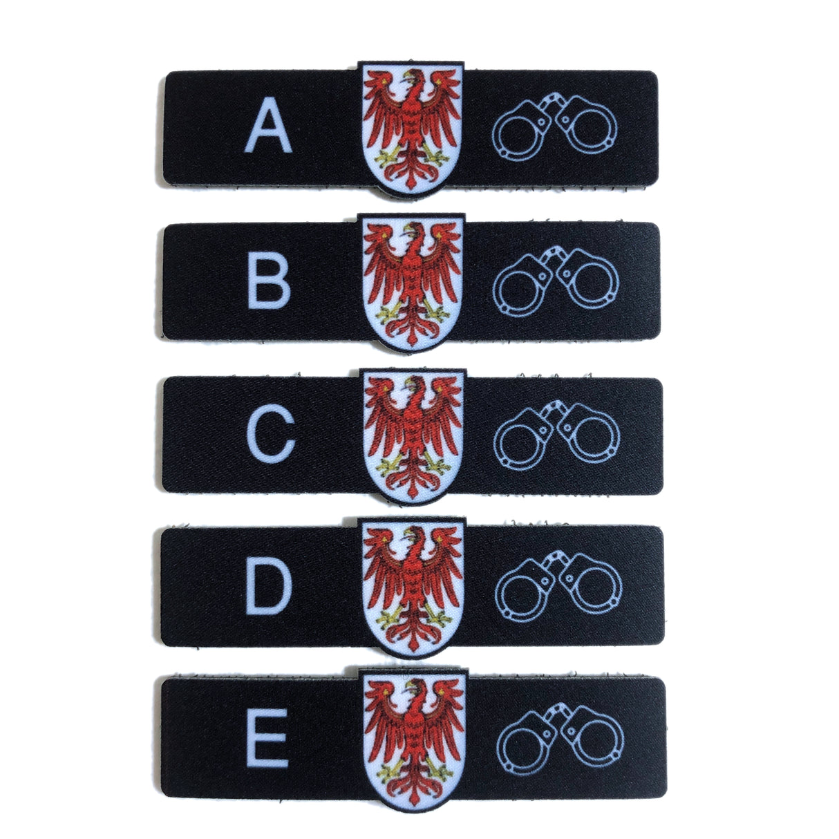 Bundesland Dienstgruppenpatches A-E