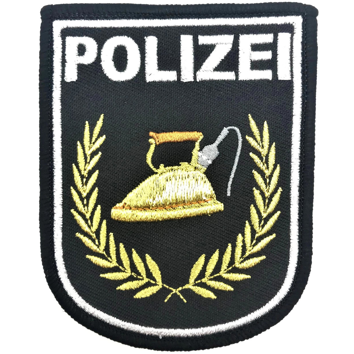 Bügeleisen Textil Patch - Polizeimemesshop