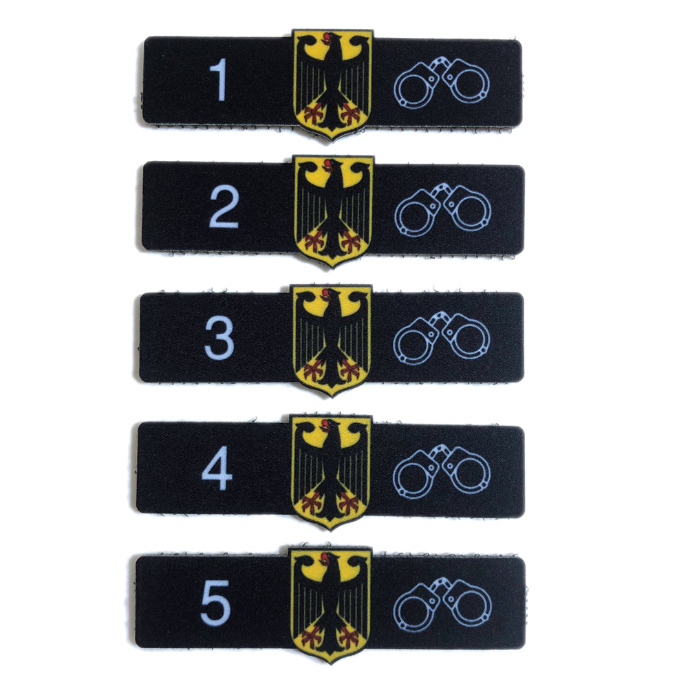 Bundesland Dienstgruppenpatches 1-5
