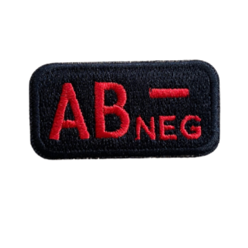 Blutgruppen Textilpatches