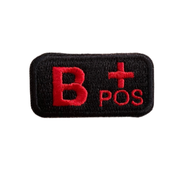 Blutgruppen Textilpatches
