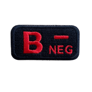 Blutgruppen Textilpatches