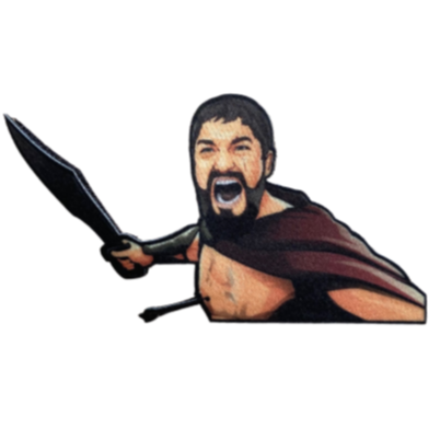 Sparta Meme Textil Patch