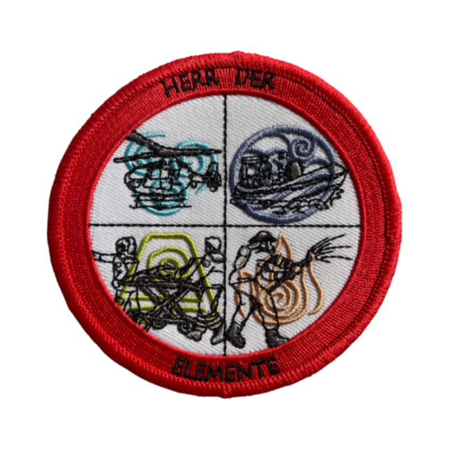 Herr der Elemente Textil Patch