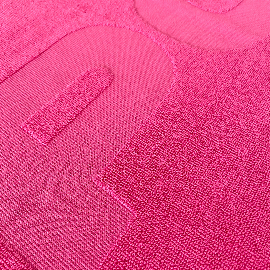 Polizei Duschhandtuch Pink