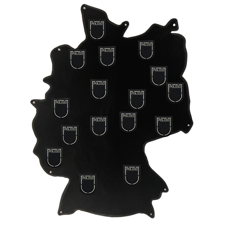 Bundesländer "Glow in the Dark" Lasercut Patches Komplettset mit 17 Patches