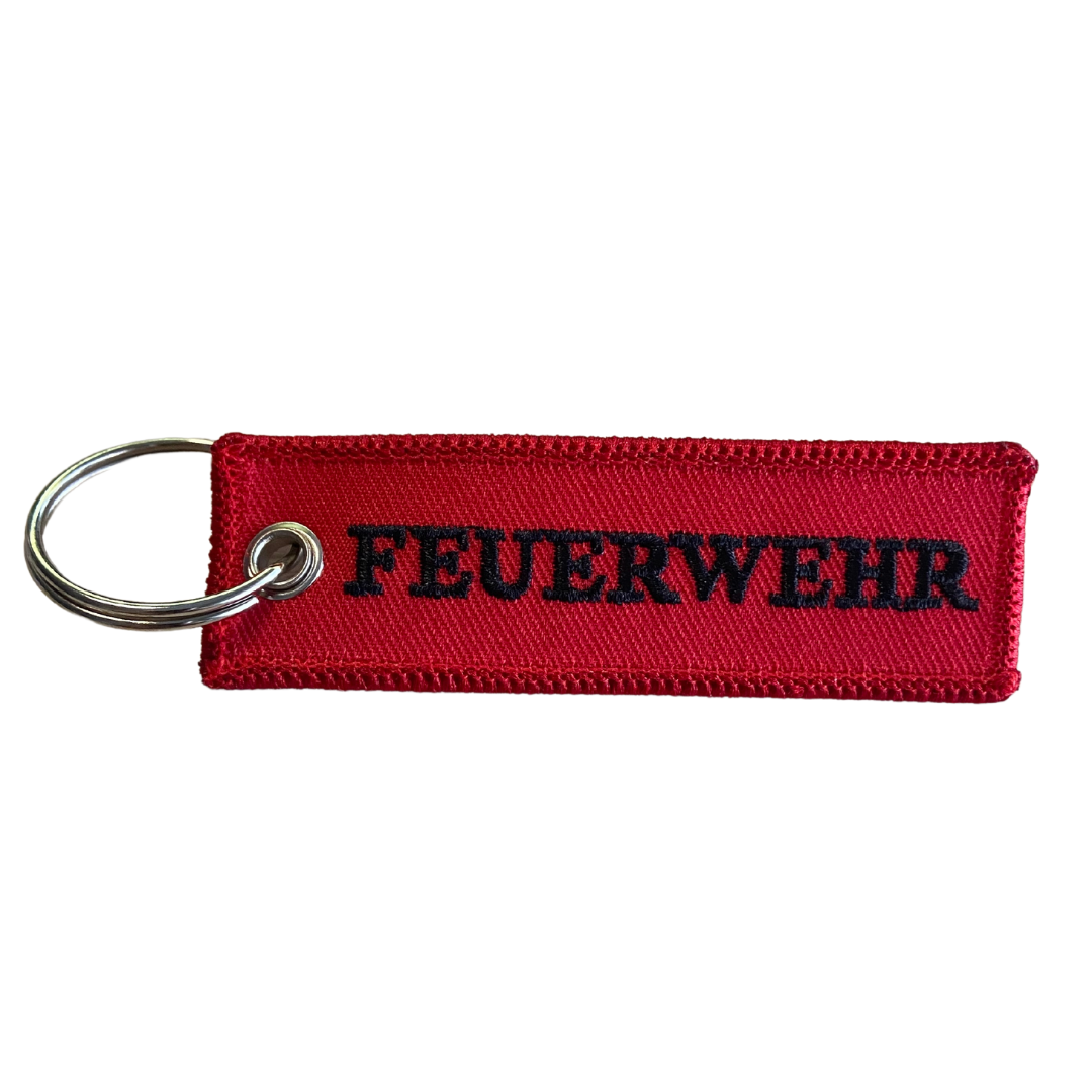 Feuerwehr Schlüsselanhänger Textil