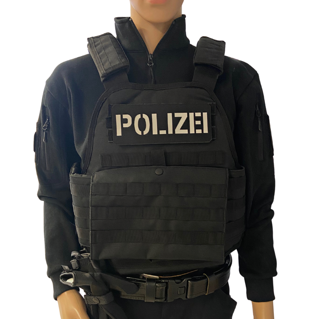 XL Polizei Lasercut Patch Reflective