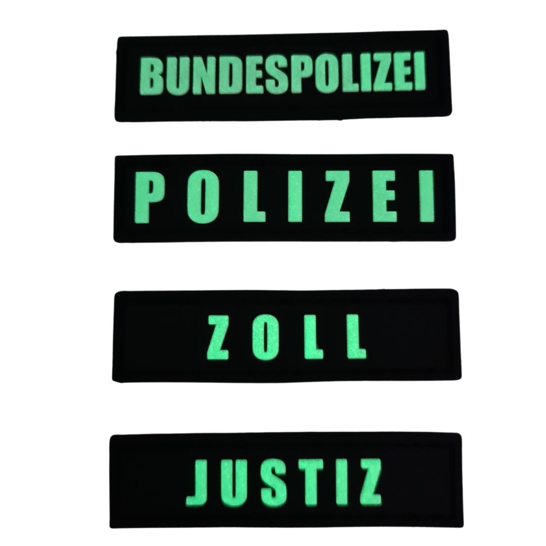 Mini Rubber Patches Glow in the Dark