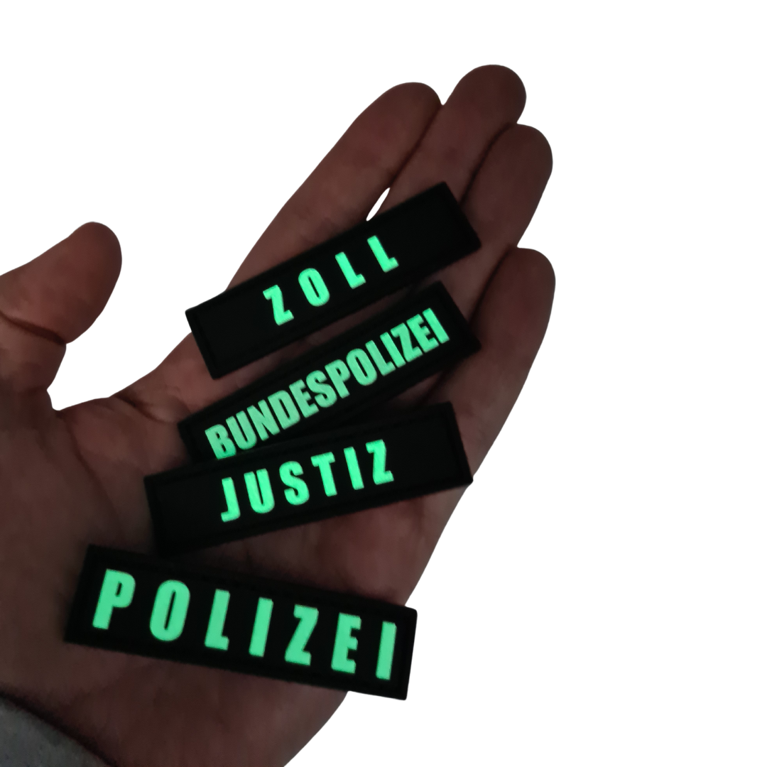 Mini Rubber Patches Glow in the Dark