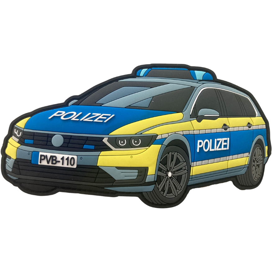 Streifenwagen XL Rubber Patch