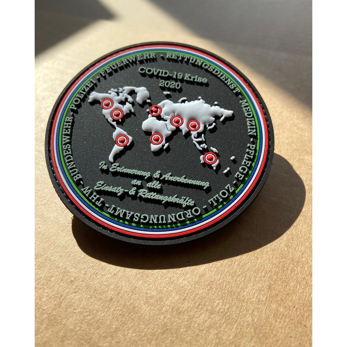 Covid-19 Solidaritäts Rubberpatch - Polizeimemesshop