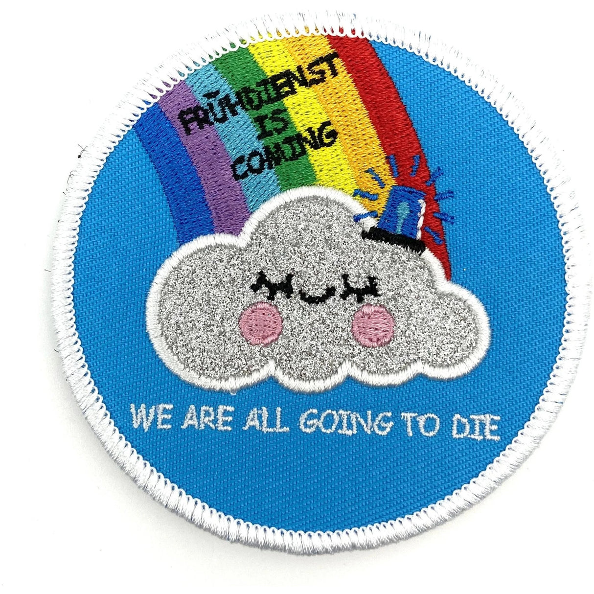 Polizei Frühdienst Textilpatch - Polizeimemesshop