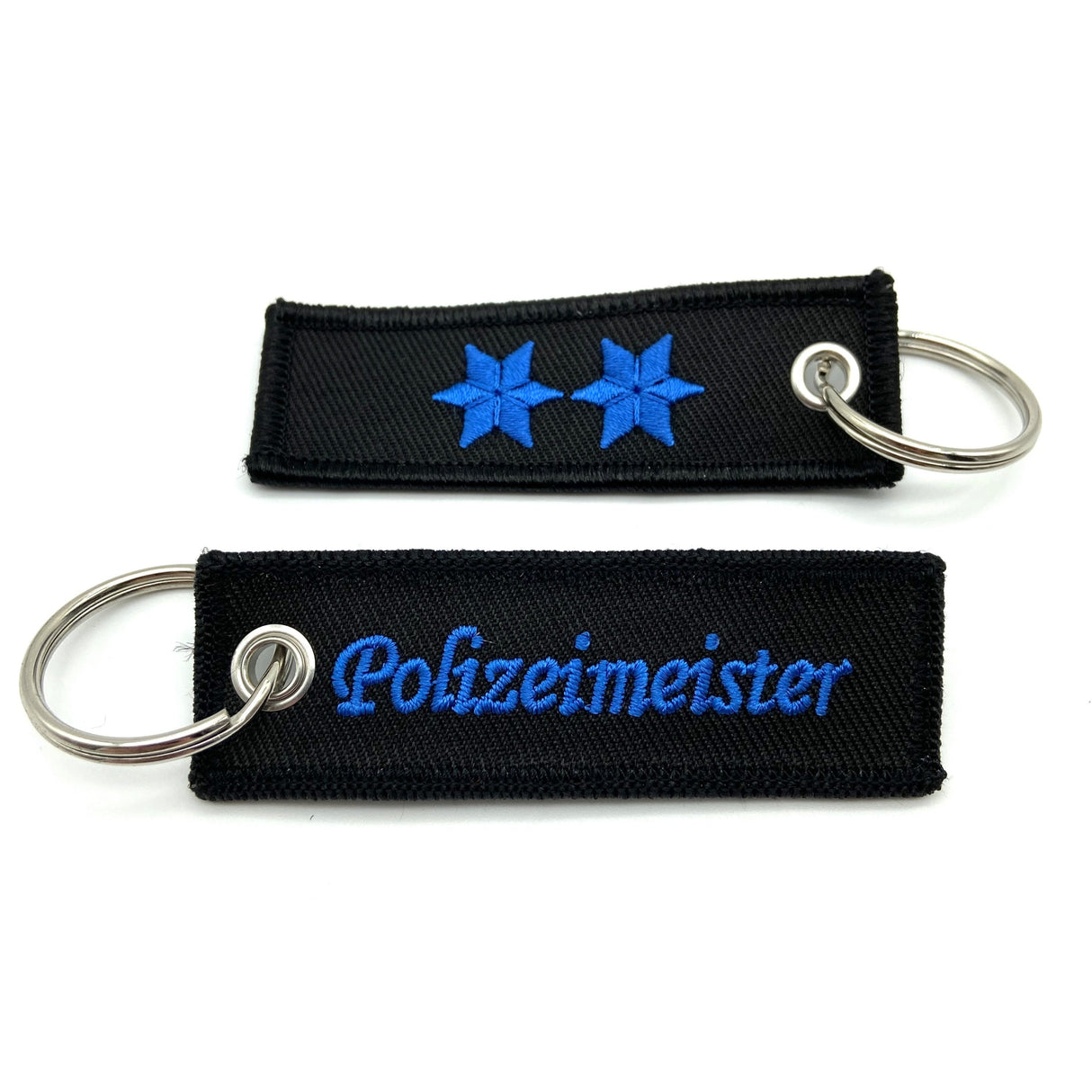Dienstgrad Schlüsselanhänger Textil - Polizeimemesshop