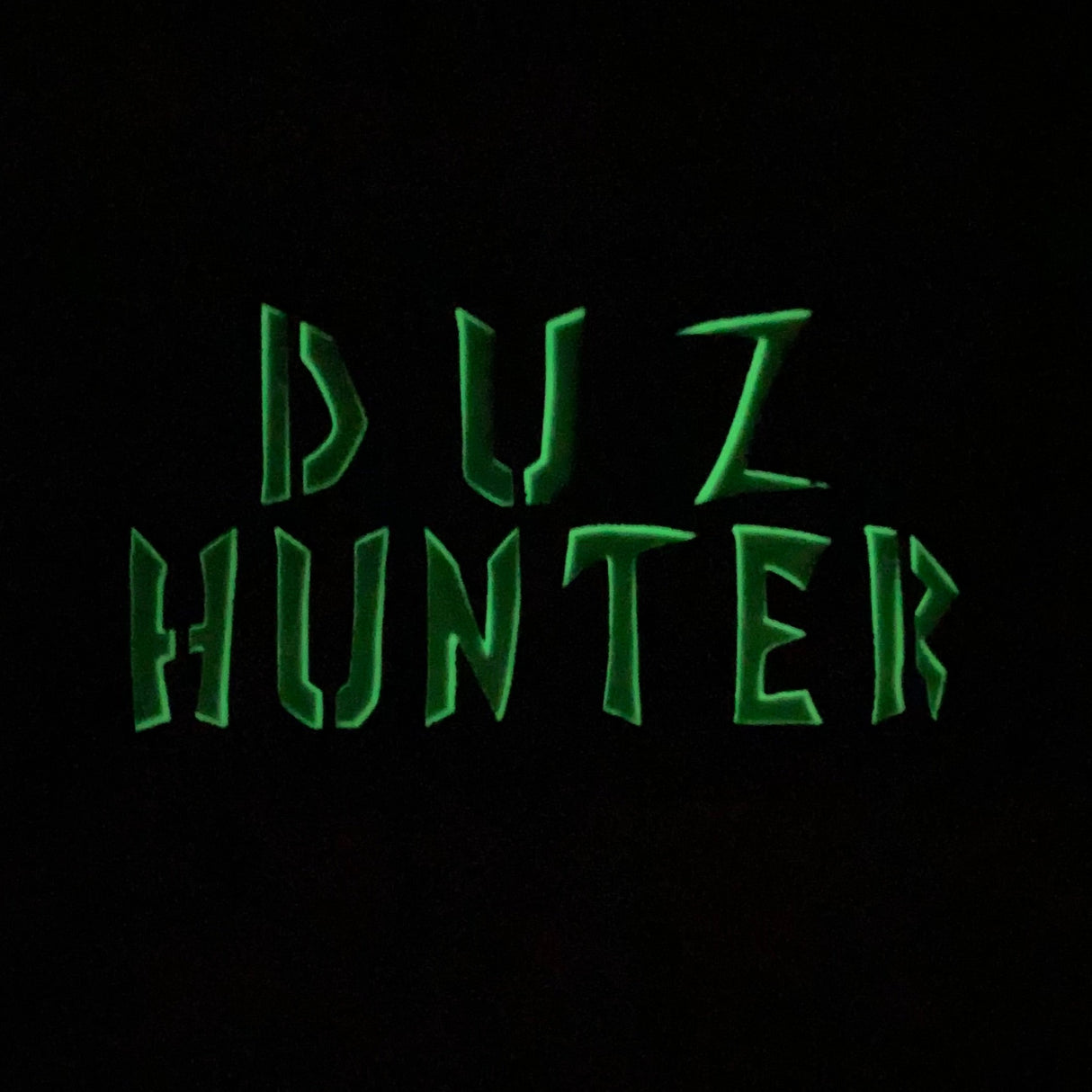 DUZ Hunter Glow in the Dark Lasercut Patch