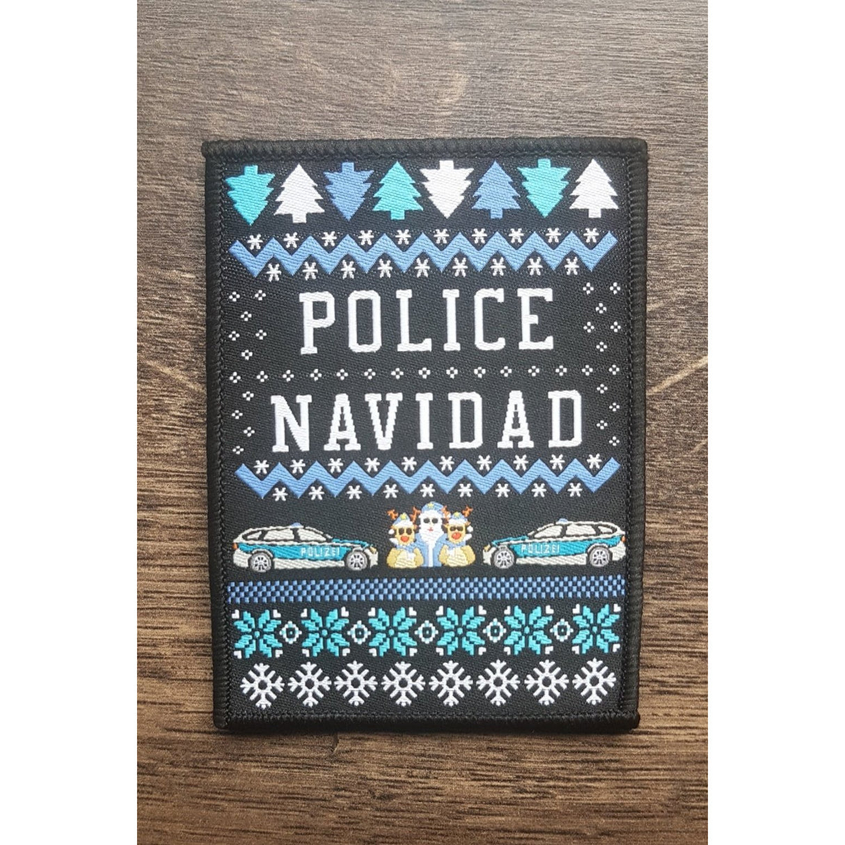 Police Navidad Textilpatch - Polizeimemesshop