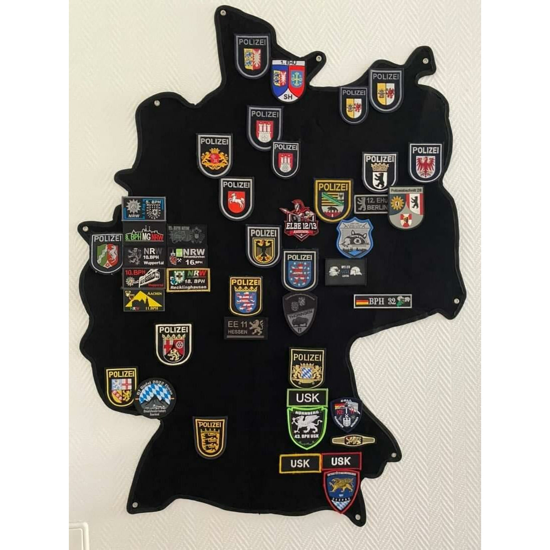 Deutschland Patch-Klettmatte