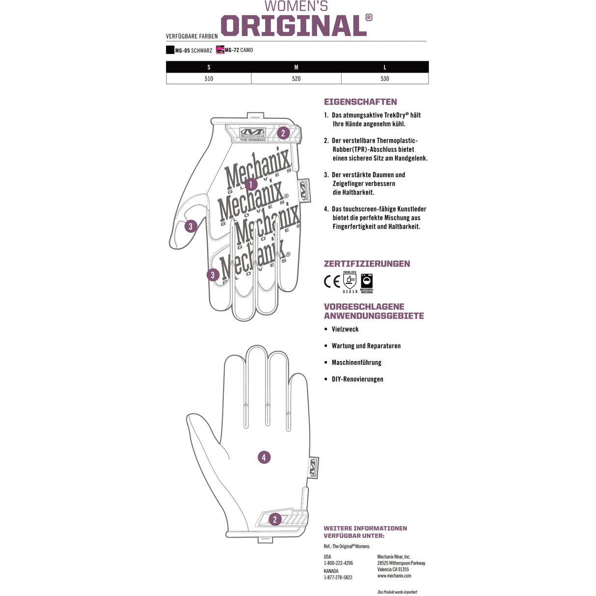 Mechanix Original Covert Handschuhe