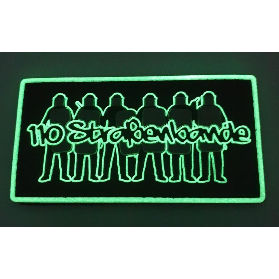 Straßenbande 110 "Glow in the Dark" Rubberpatch - Polizeimemesshop
