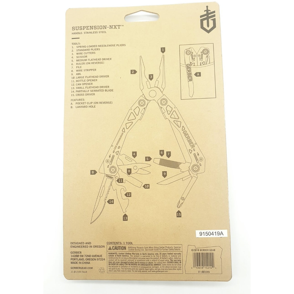 Gerber Suspension-NXT Multitool - Polizeimemesshop