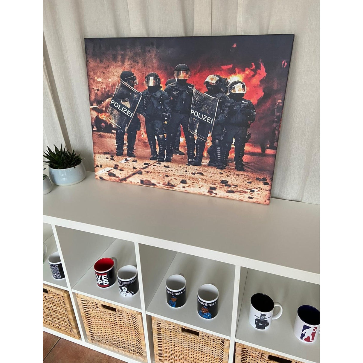 Feuer & Flamme Leinwandbild