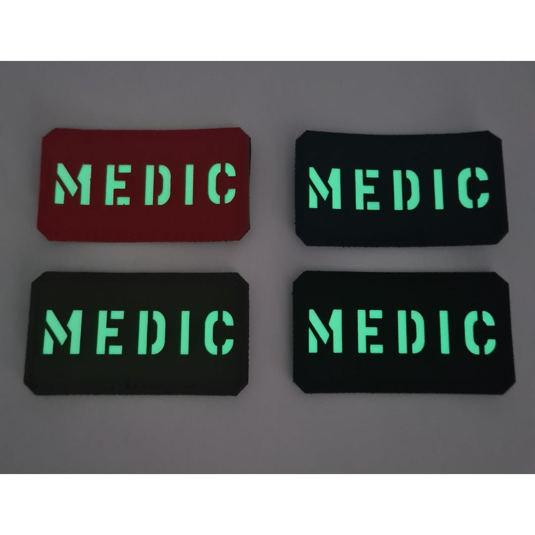 Lasercut Medic Glow Textil Patch