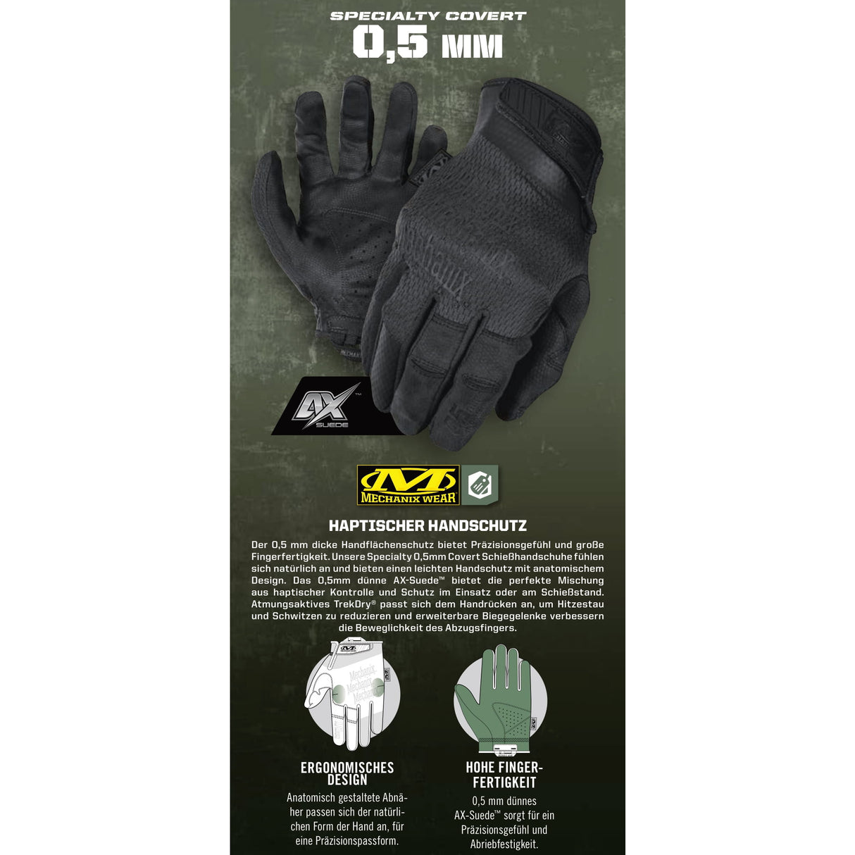 Mechanix Specialty 0.5mm Covert Handschuhe