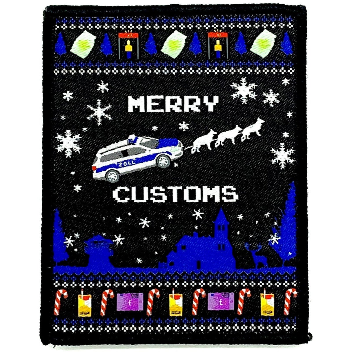 Customs Xmas Patch - Polizeimemesshop