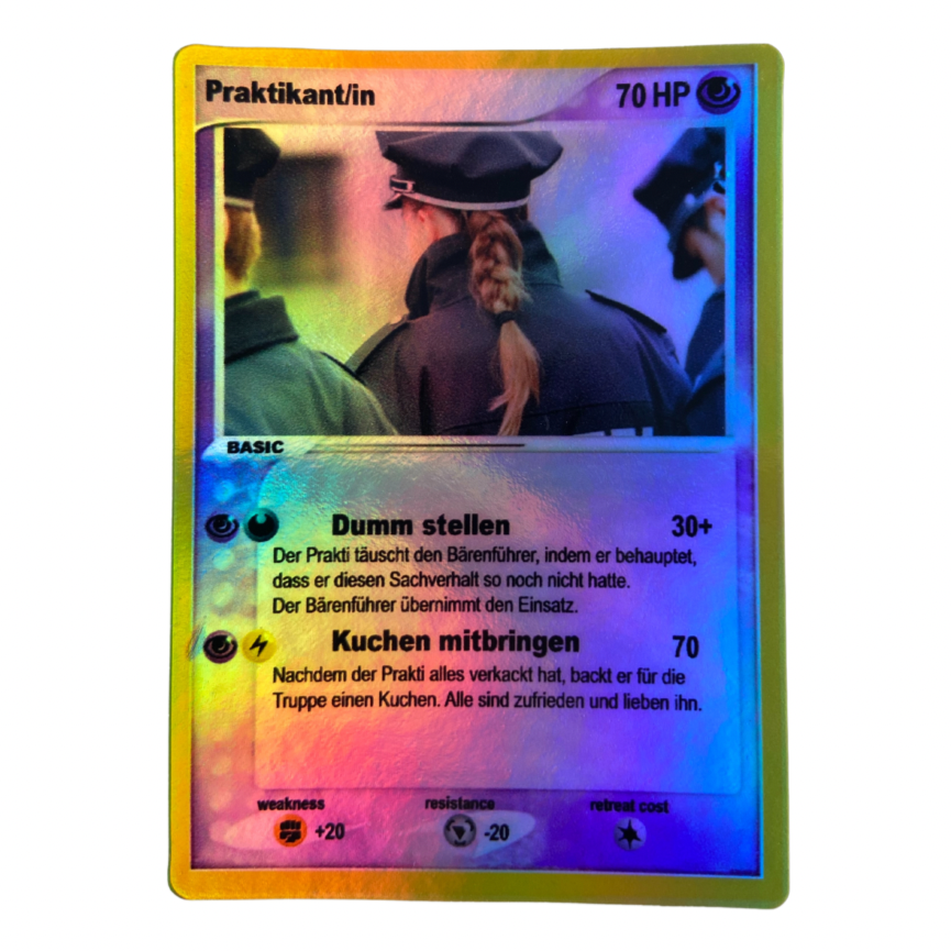 Polizeianwärter Sticker 4er Pack