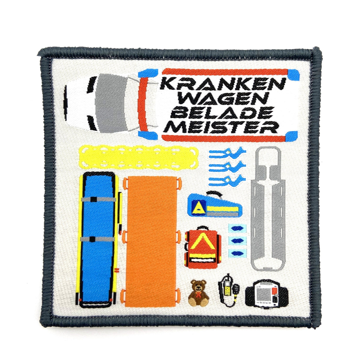 Krankenwagenbelademeister Patch II Textil Patch - Polizeimemesshop