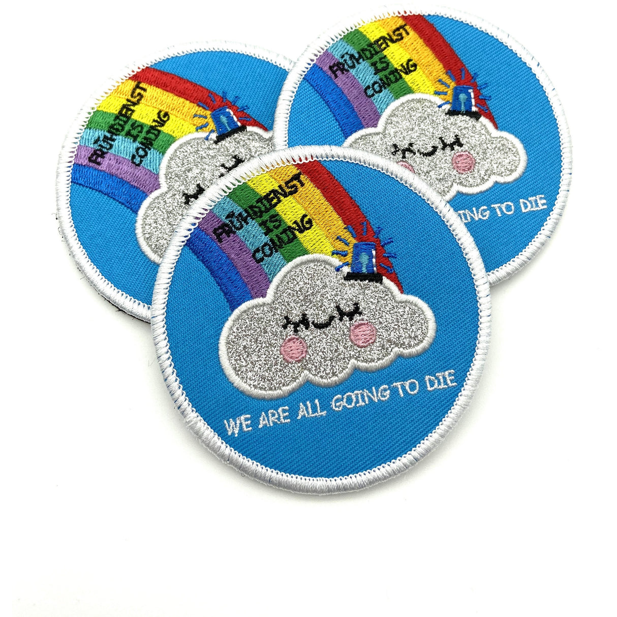 Polizei Frühdienst Textilpatch - Polizeimemesshop