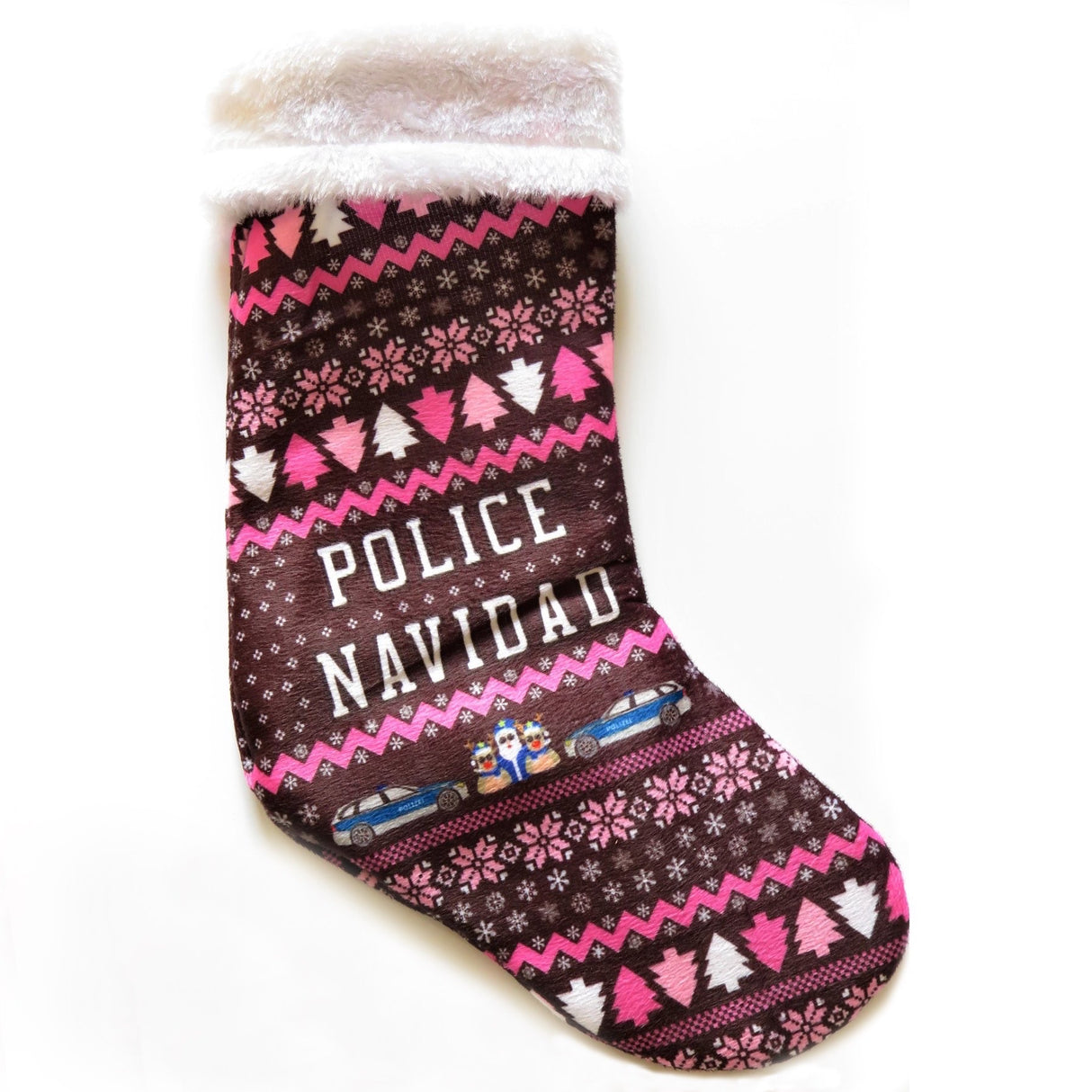 Pink Police Navidad Geschenksocke