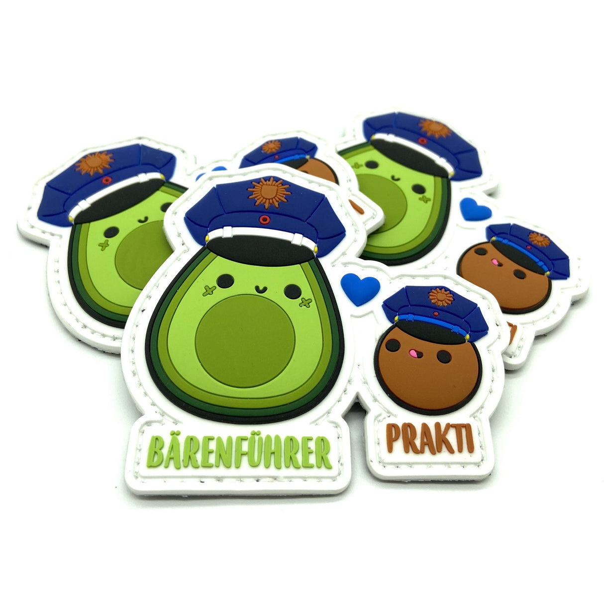 Avocado Bärenführer & Prakti Rubber Patch - Polizeimemesshop