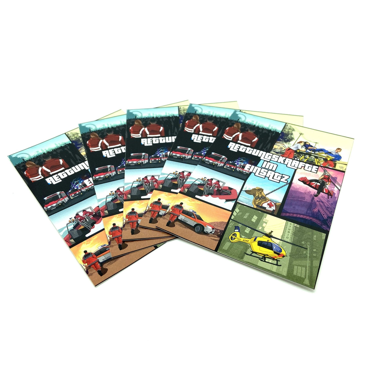 Retter im Einsatz GTA Sticker 10er Pack - Polizeimemesshop