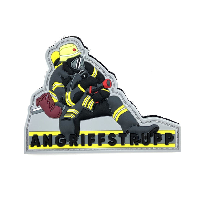 Feuerwehr Angriffstrupp Rubber Patch - Polizeimemesshop