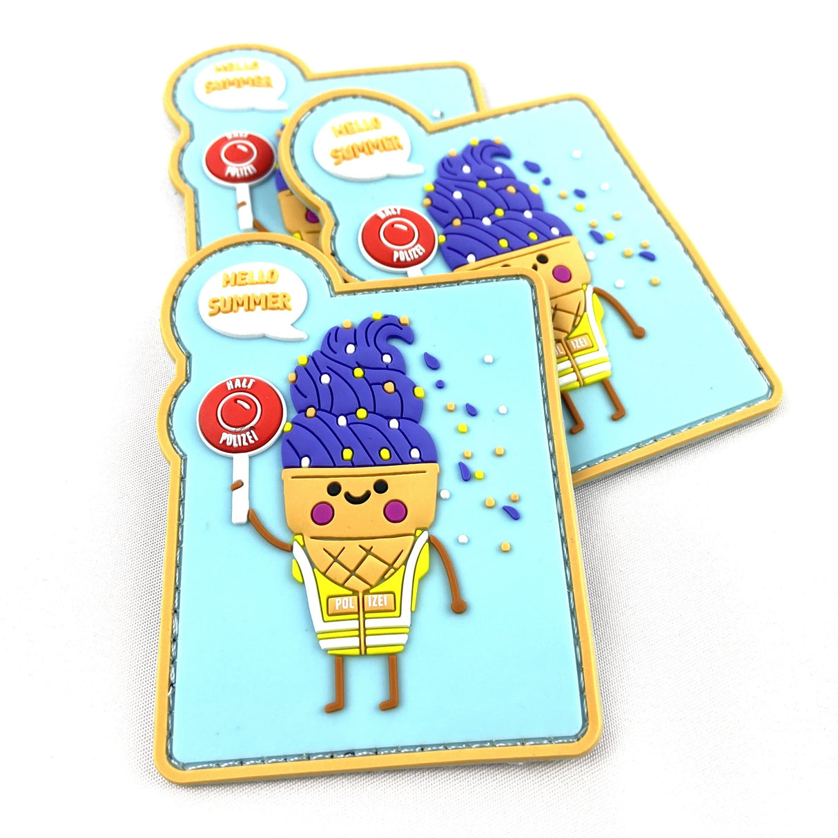 Ice Cream Rubber Patch - Polizeimemesshop