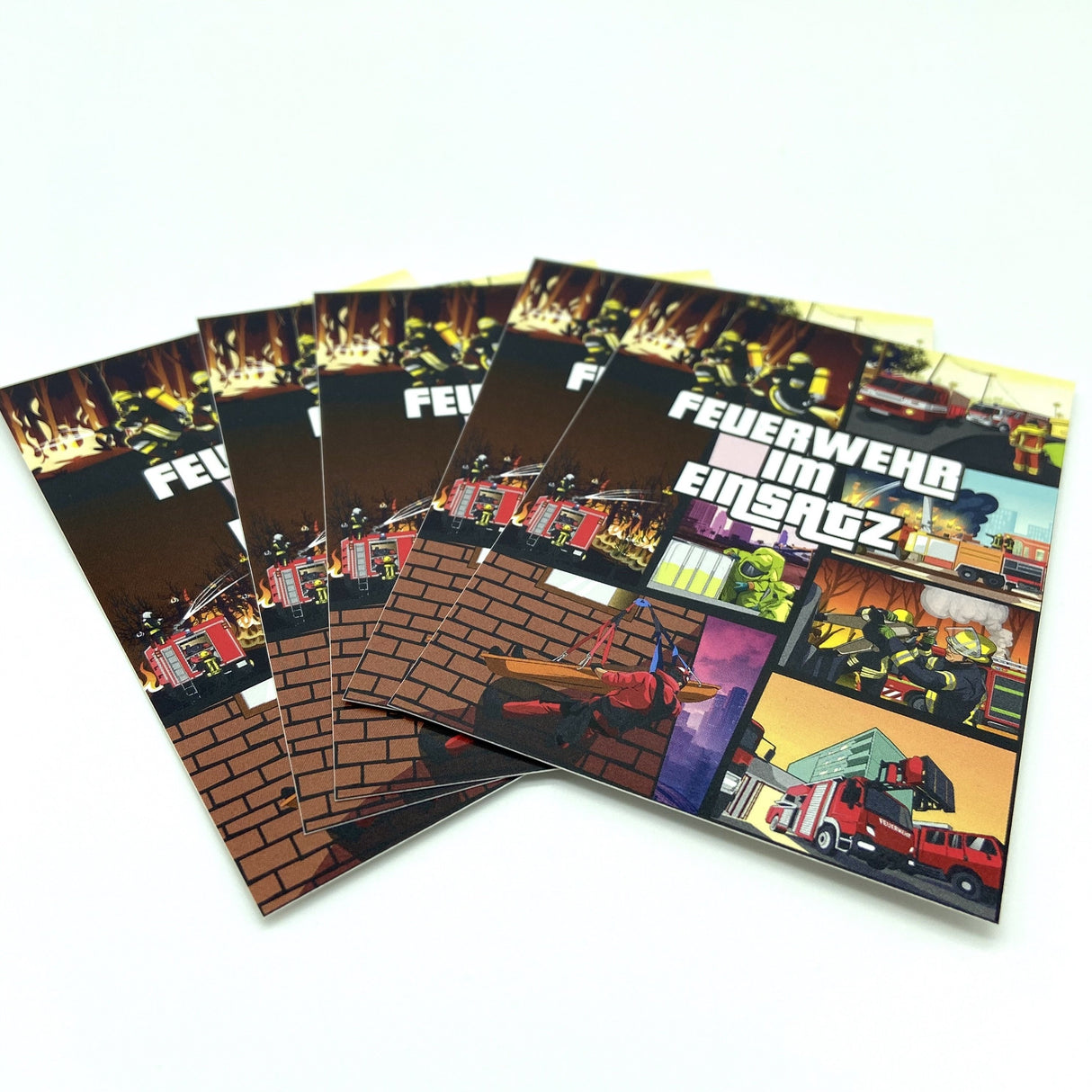 Feuerwehr im Einsatz GTA Sticker 10er Pack - Polizeimemesshop