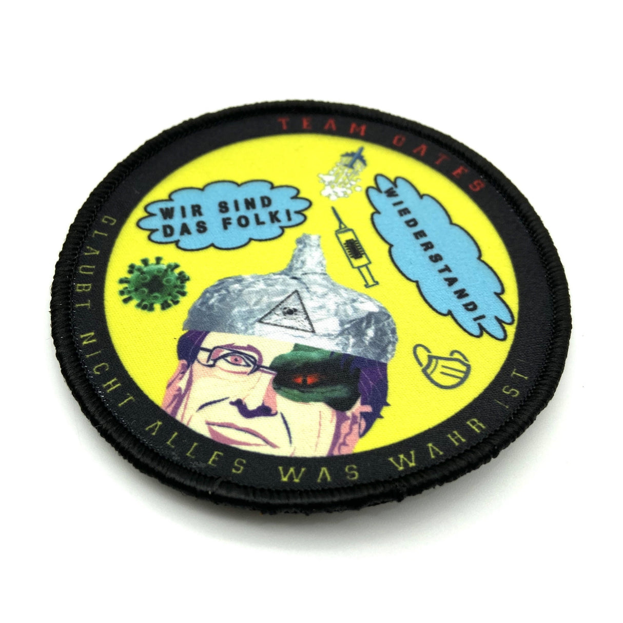 Team Gates Textil Patch - Polizeimemesshop