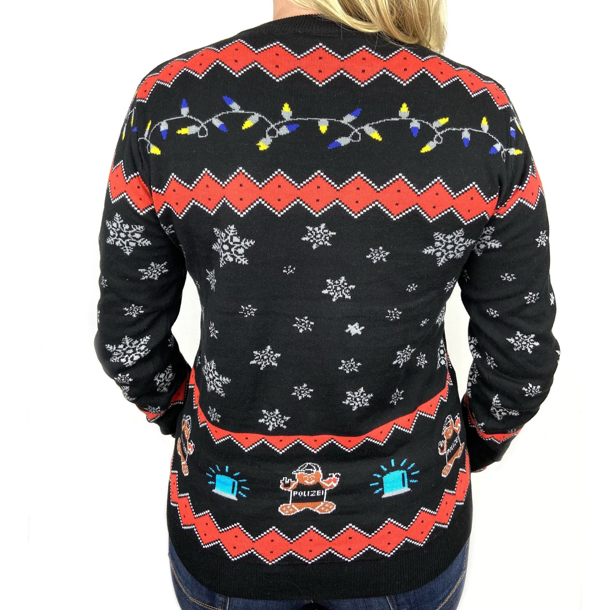 Police Gingerbreadhouse Xmas Sweater Unisex