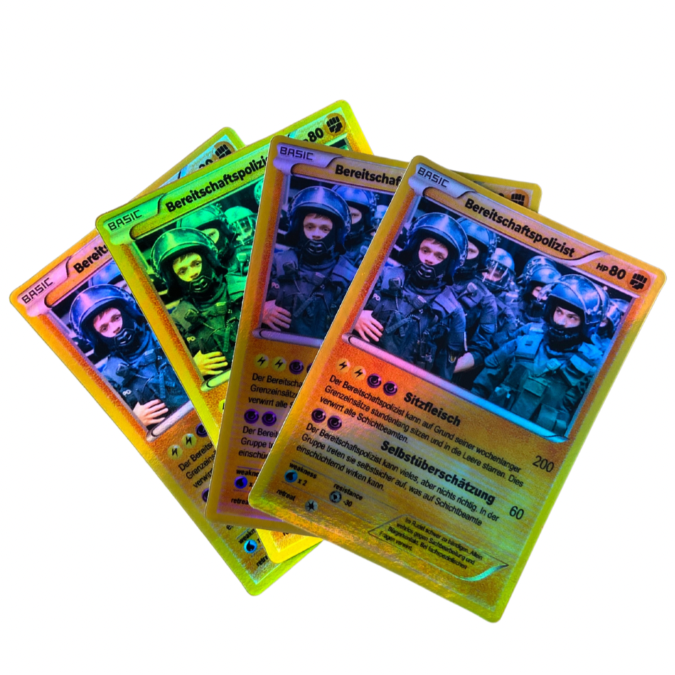 Bereitschaftspolizist Sticker 4er Pack